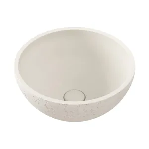 Fienza Alba Round Concrete Above Counter Basin Warm White by Fienza, a Basins for sale on Style Sourcebook